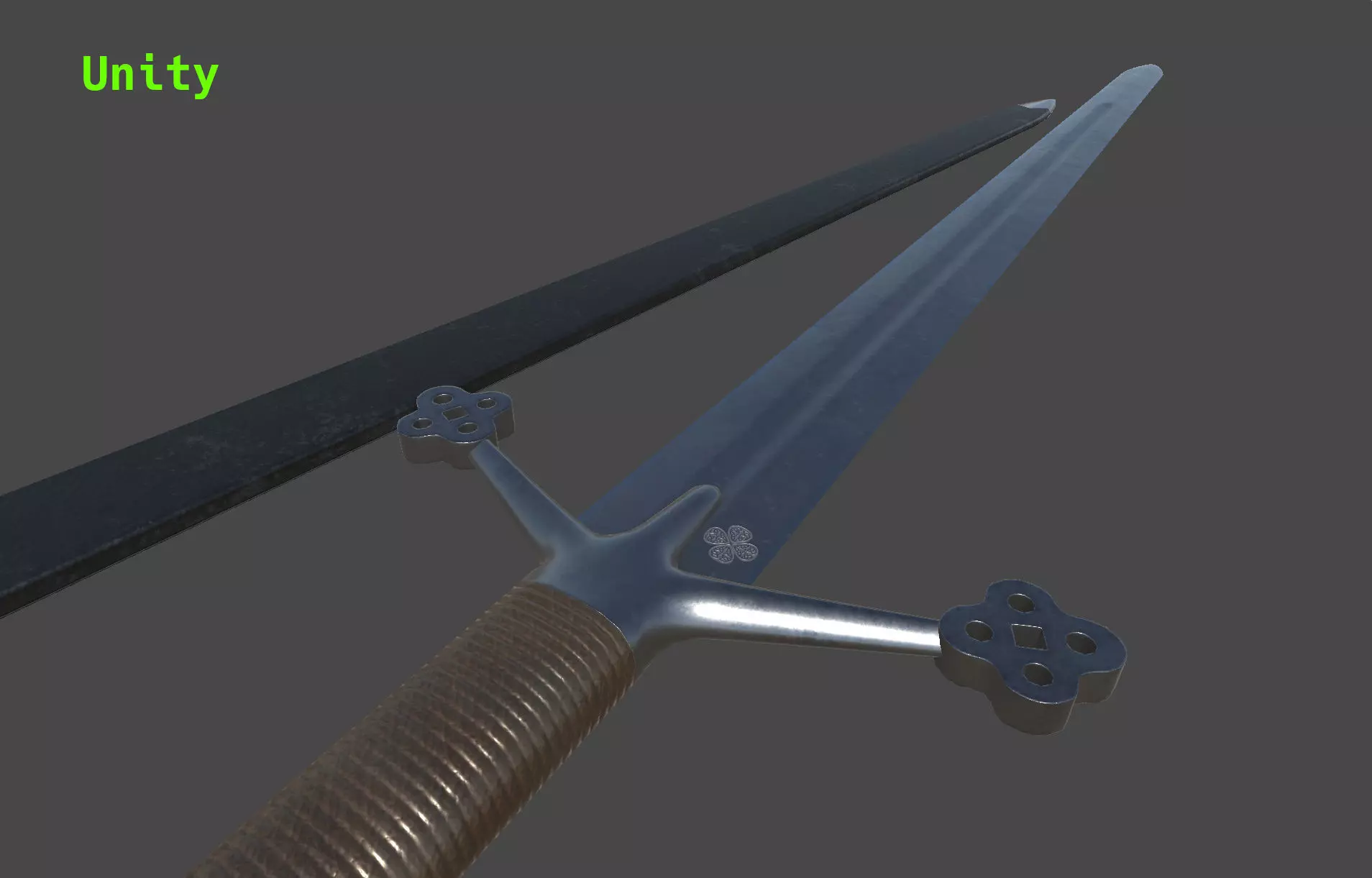 Claymore Low-poly 3D model_17