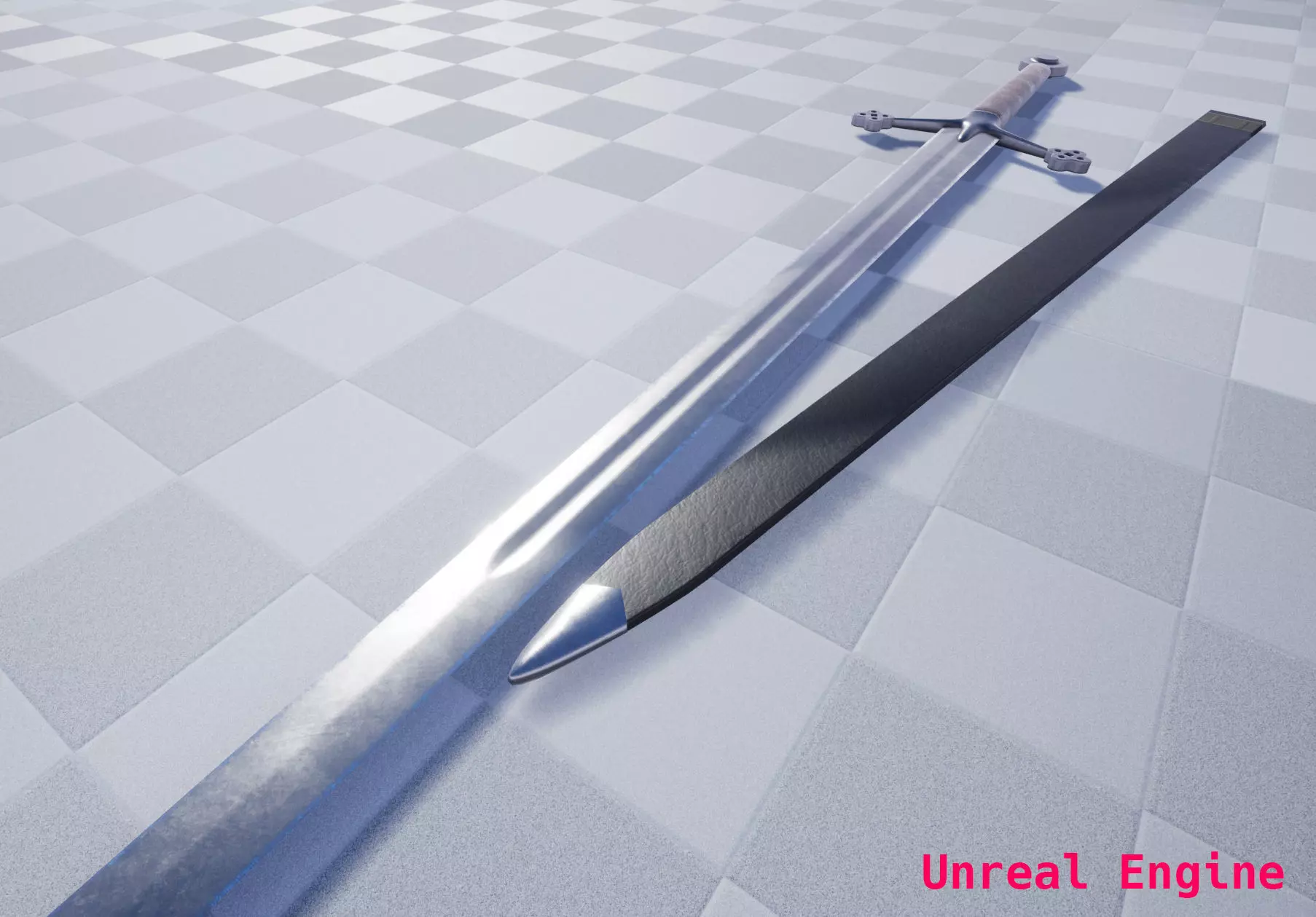 Claymore Low-poly 3D model_6