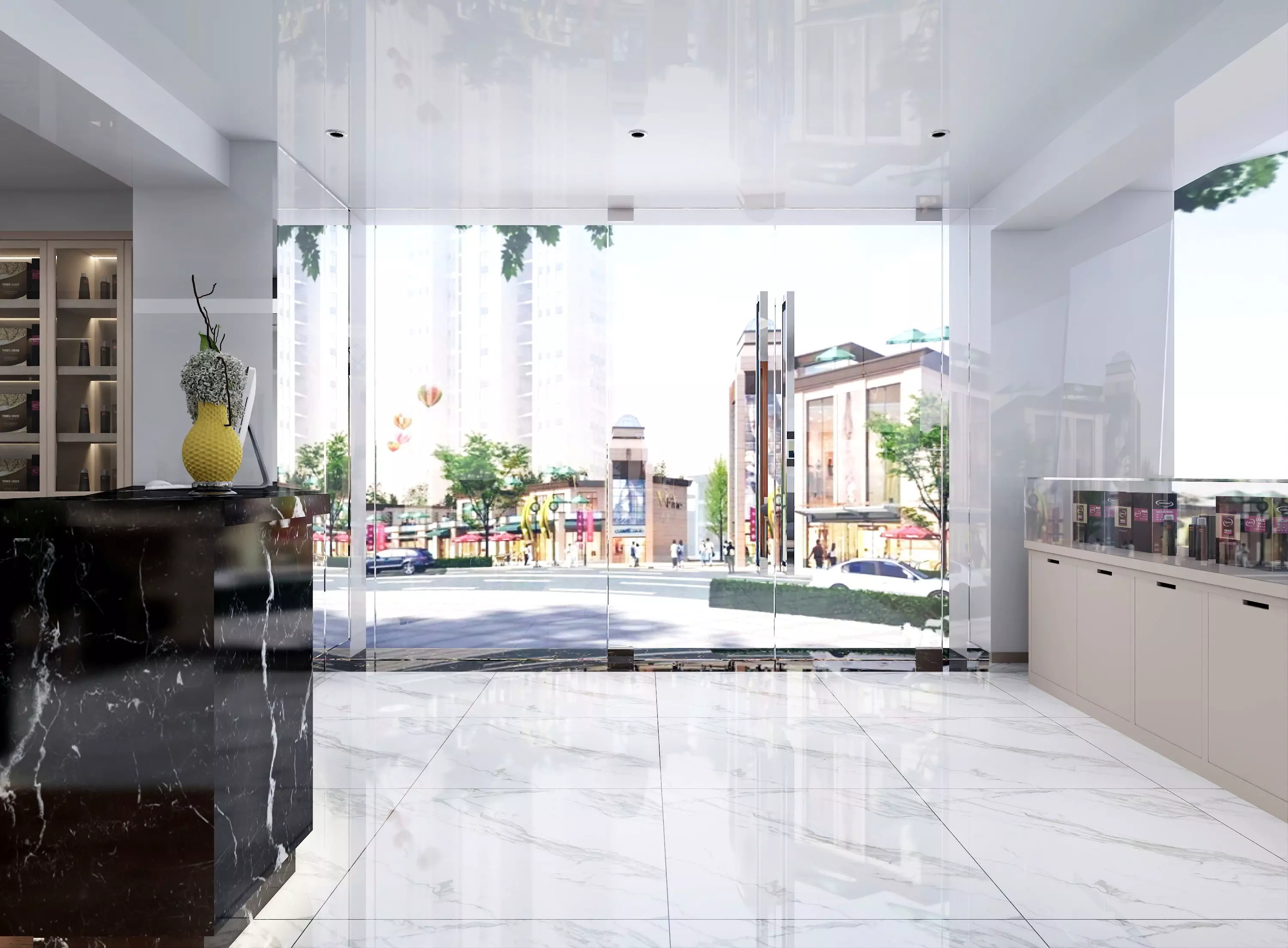 Modern hair salon hairdressing - 3ds max  Blender C4d Maya 3D model_15