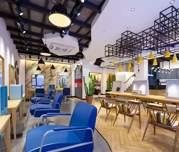 Modern hair salon hairdressing - 3ds max  Blender C4d Maya