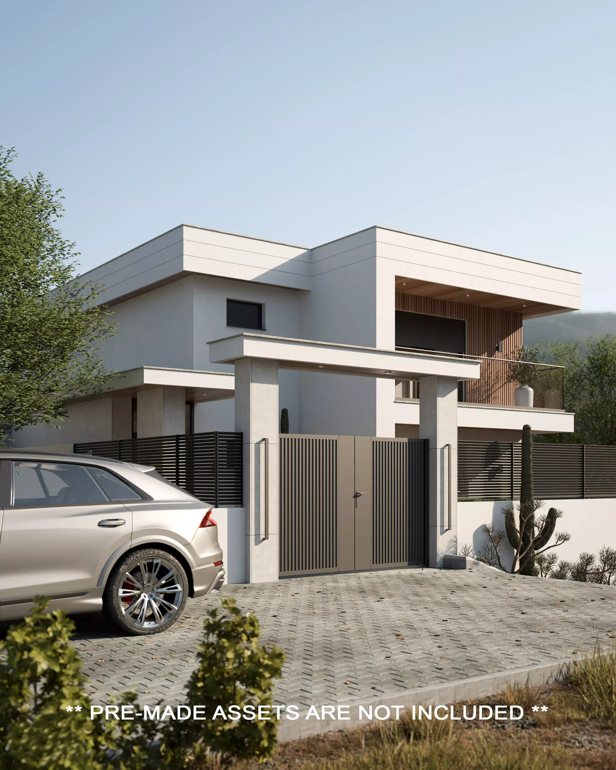 Modern Villa 1 3D model_1