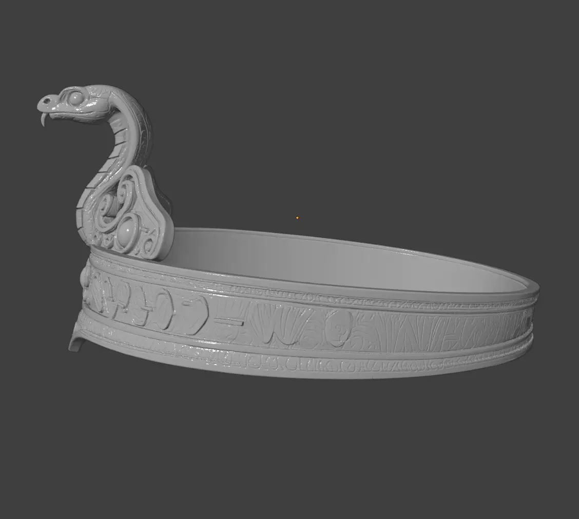 EGYPTIAN SNAKE CIRCLET 3D print model_3