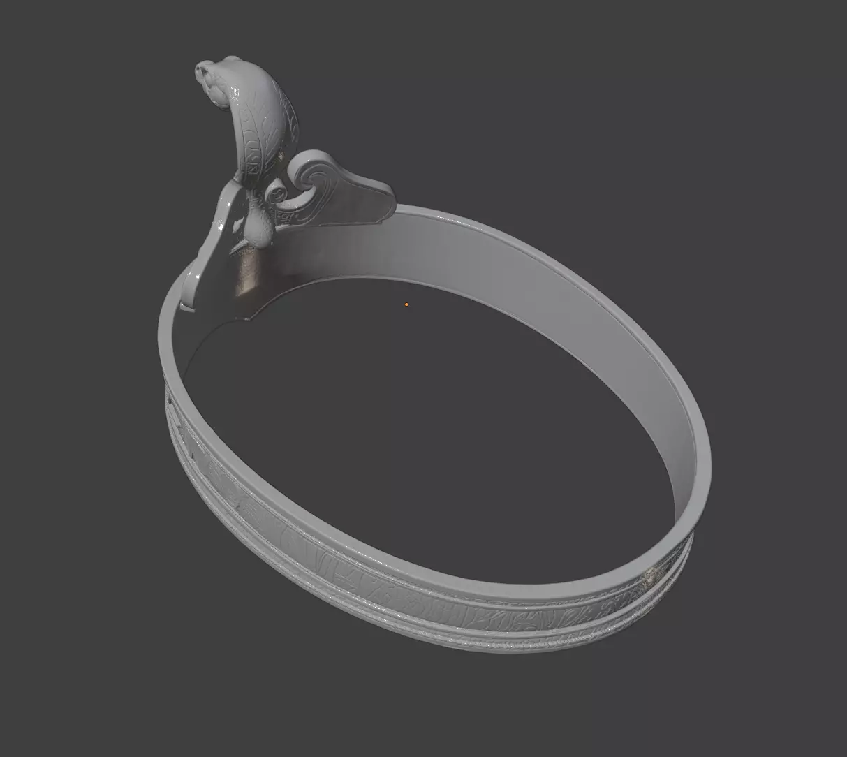 EGYPTIAN SNAKE CIRCLET 3D print model_4
