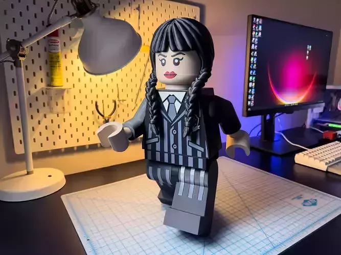 The Wednesday Modular Figure 3D print model