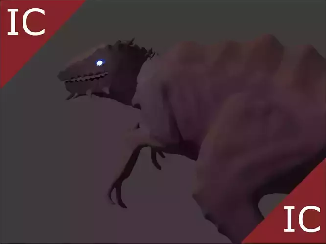 Dinosaur Dragon Monster Low-poly 3D model