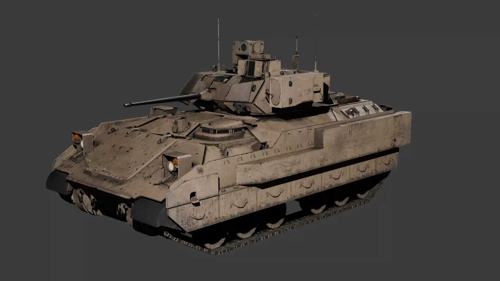 Desert M3A3 Bradley 3D model_1