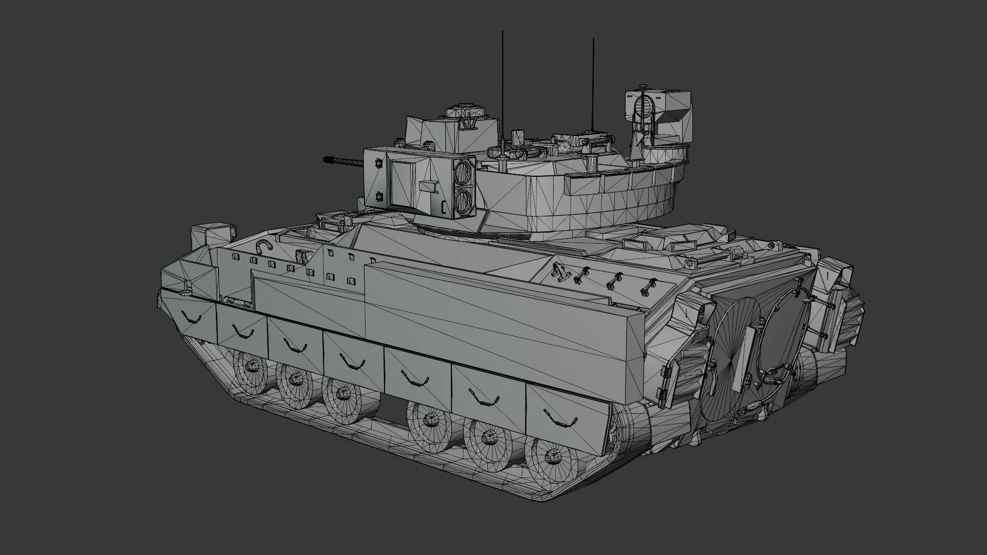 Desert M3A3 Bradley 3D model_5