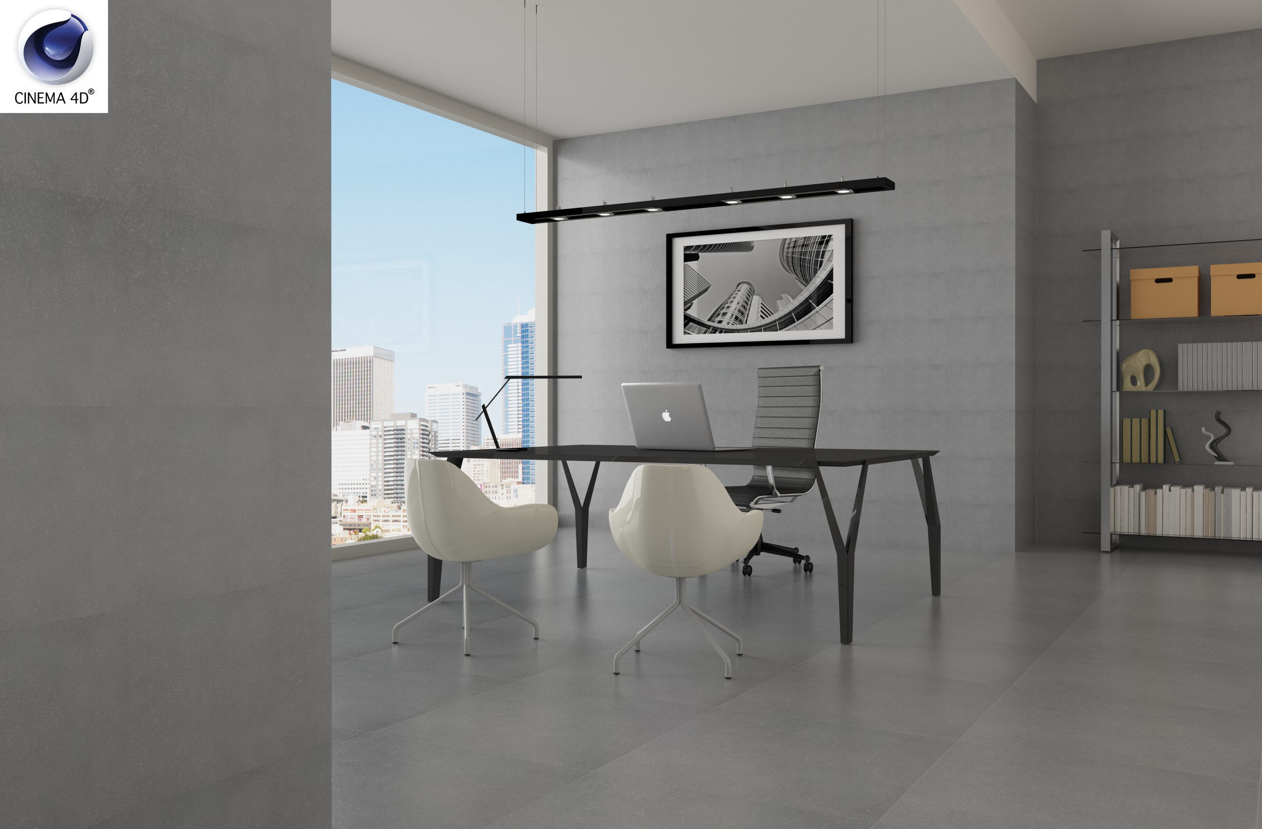 the boss office 3D model_4