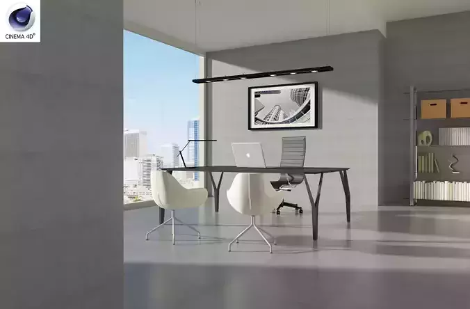 the boss office 3D model