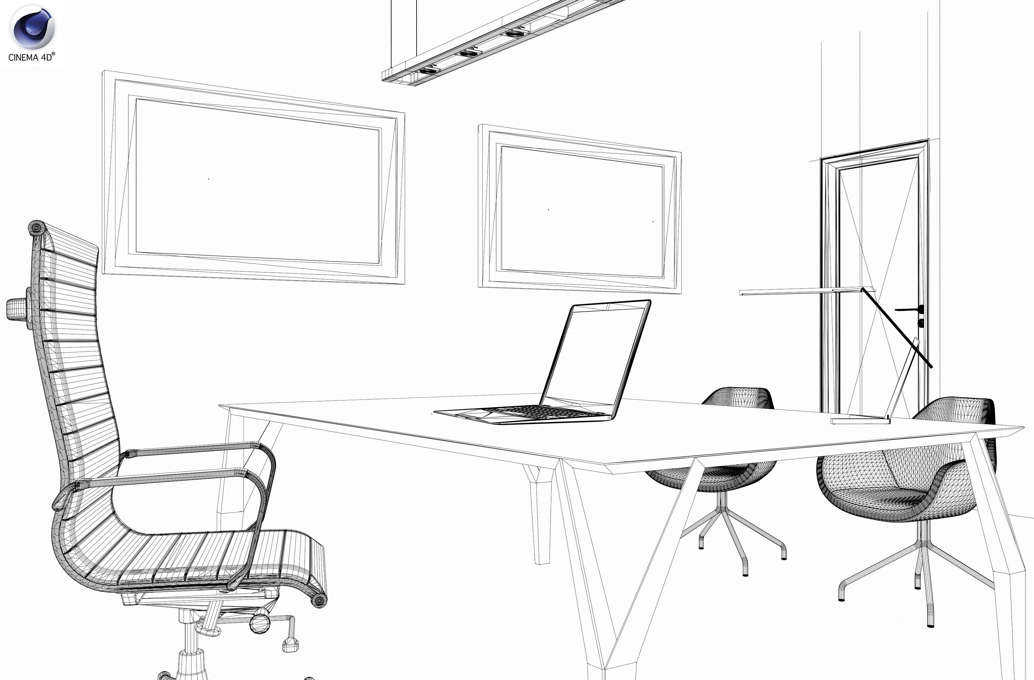 the boss office 3D model_9