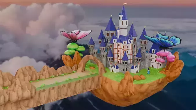 Fantasy Stylized Environment 3D Assets Pack For Unity Unreal