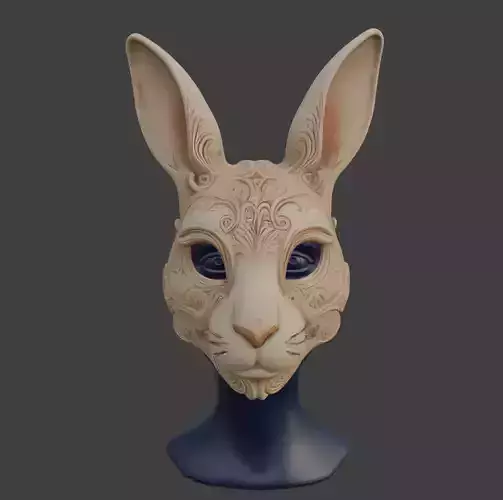 RABBIT MASK 3D print model