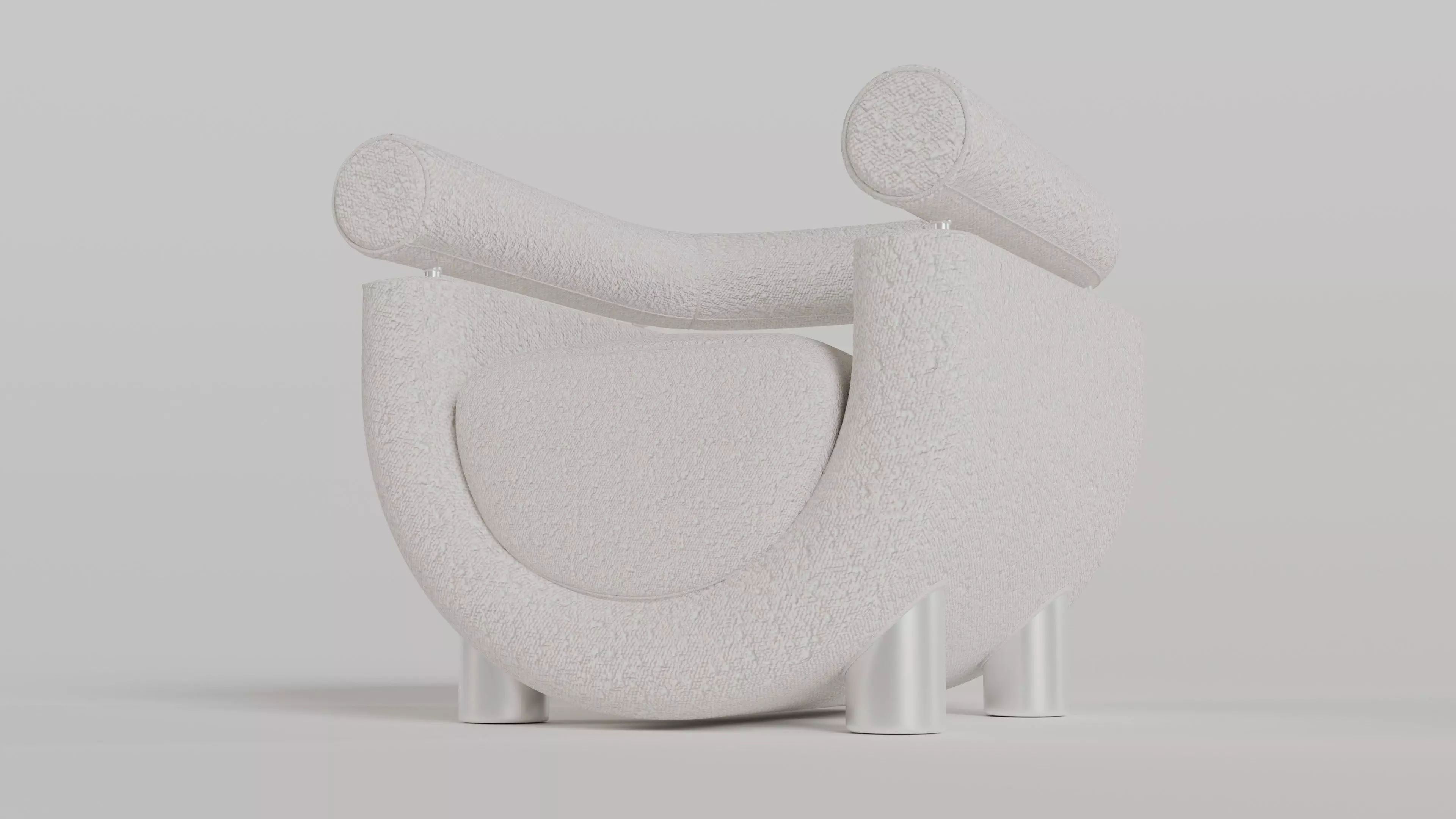 Mel Armchair 3D model_2