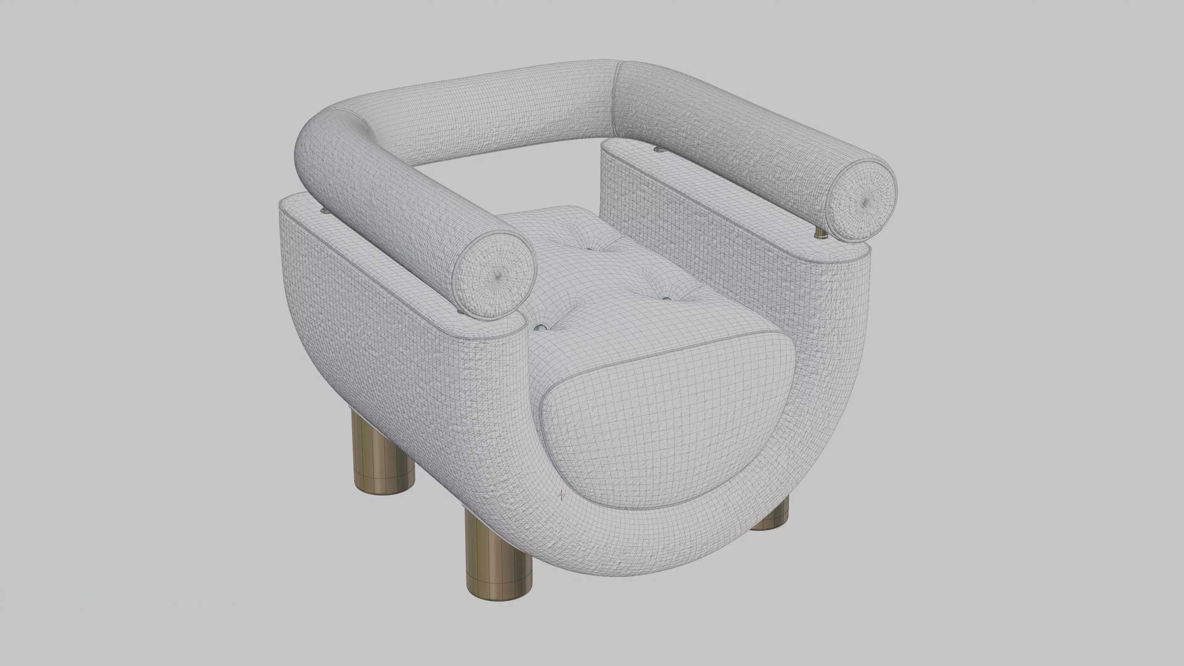 Mel Armchair 3D model_7