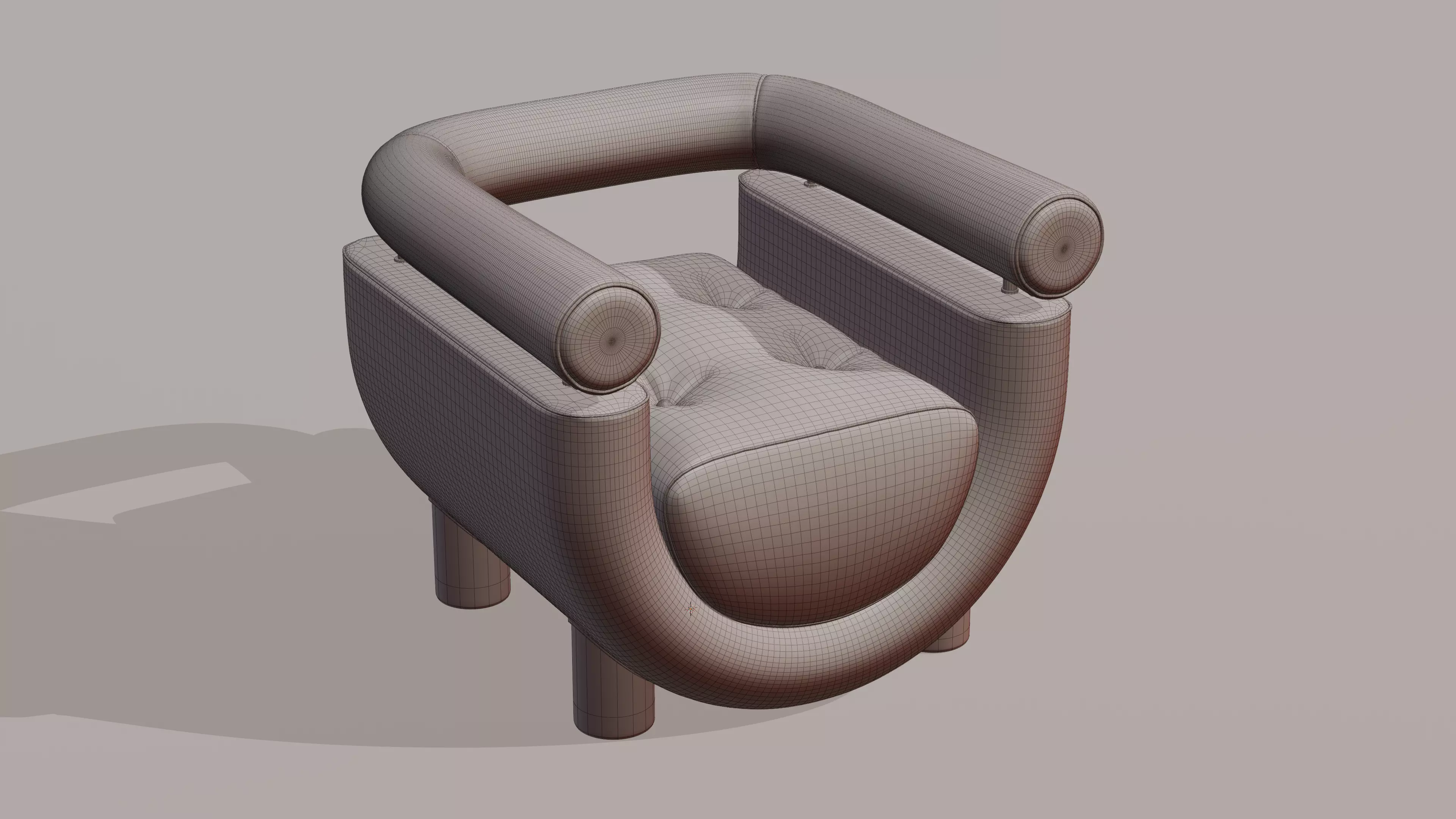 Mel Armchair 3D model_8
