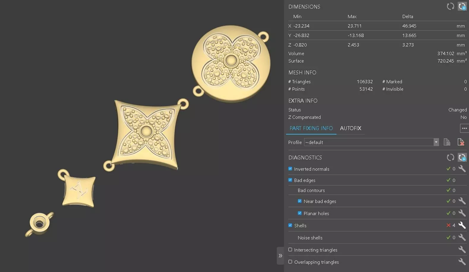 Star and Sun Multi-Motif LV Bracelet 3D print model_13