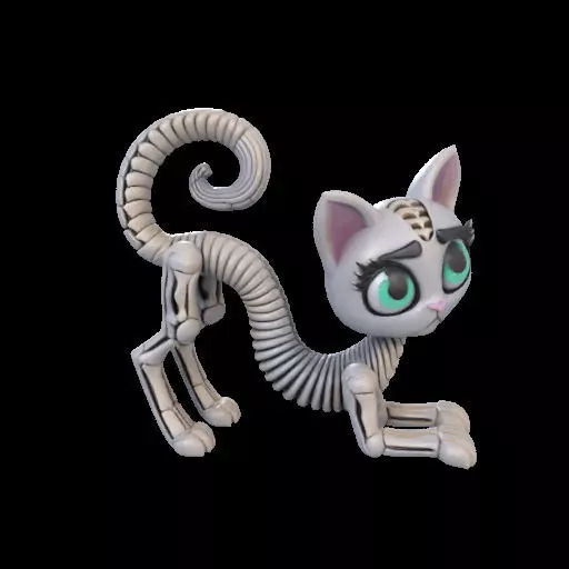 Flexi Monster High Halloween Cat 3D print model_23