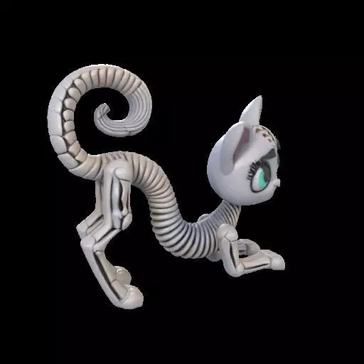 Flexi Monster High Halloween Cat 3D print model_13