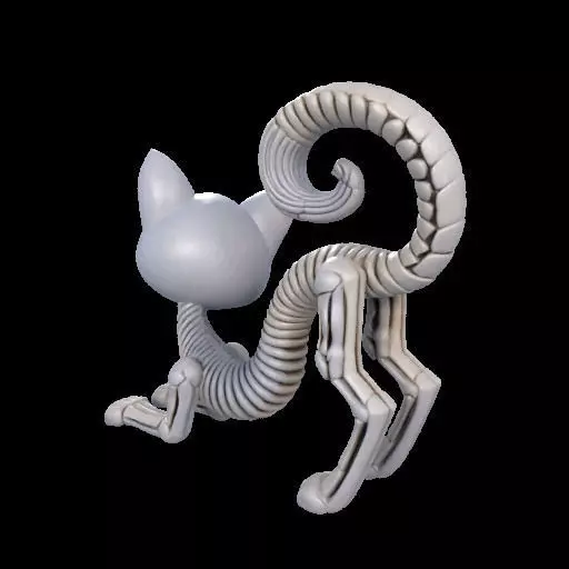 Flexi Monster High Halloween Cat 3D print model_5