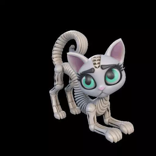 Flexi Monster High Halloween Cat 3D print model_20
