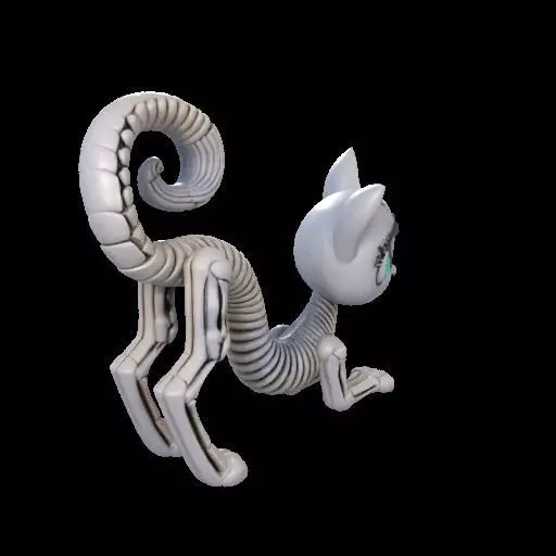 Flexi Monster High Halloween Cat 3D print model_25