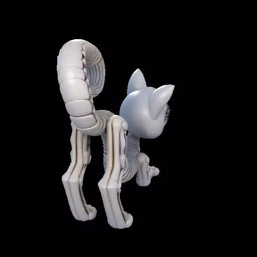 Flexi Monster High Halloween Cat 3D print model_27