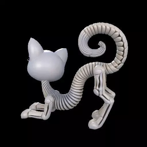 Flexi Monster High Halloween Cat 3D print model_7