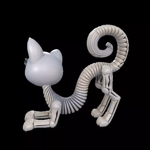 Flexi Monster High Halloween Cat 3D print model_9