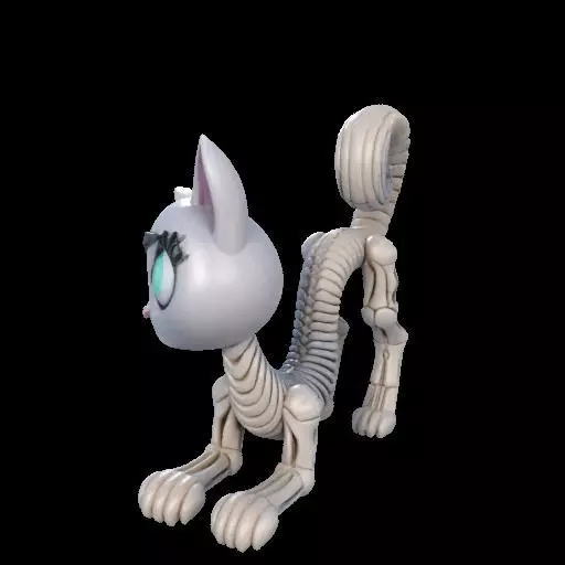 Flexi Monster High Halloween Cat 3D print model_14
