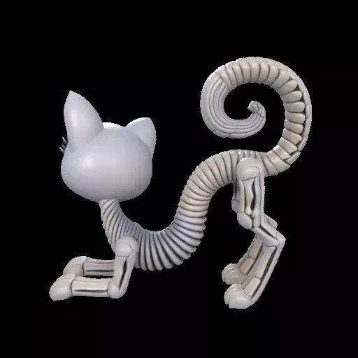 Flexi Monster High Halloween Cat 3D print model_8