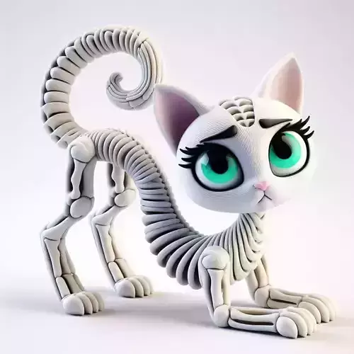 Flexi Monster High Halloween Cat 3D print model