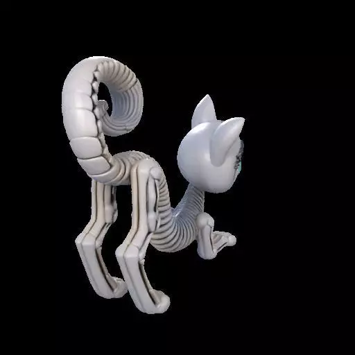 Flexi Monster High Halloween Cat 3D print model_26