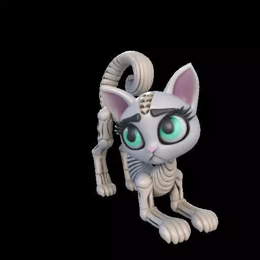 Flexi Monster High Halloween Cat 3D print model_19