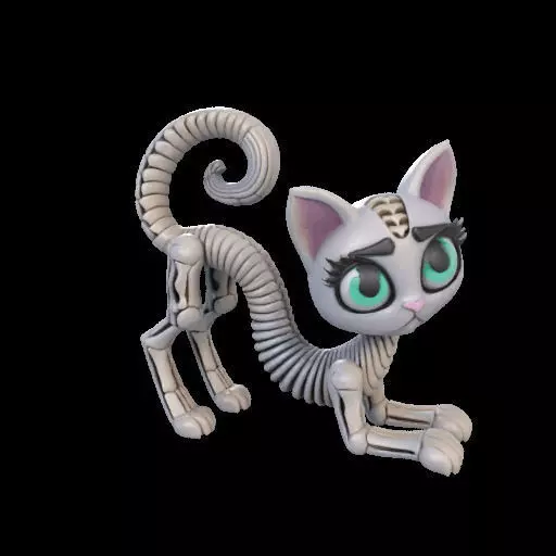 Flexi Monster High Halloween Cat 3D print model_22