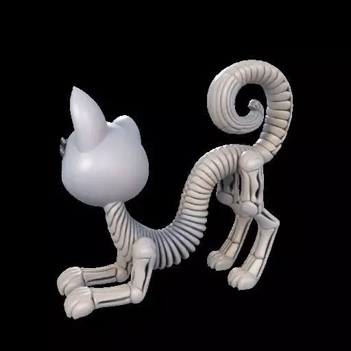Flexi Monster High Halloween Cat 3D print model_10