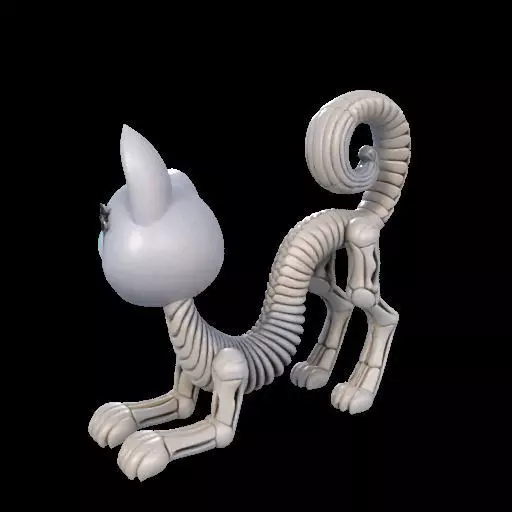 Flexi Monster High Halloween Cat 3D print model_11