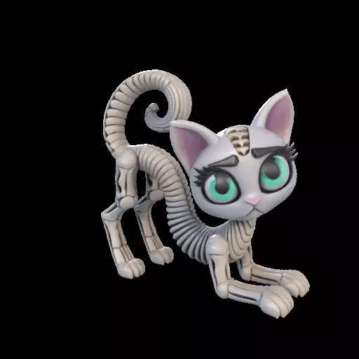 Flexi Monster High Halloween Cat 3D print model_21