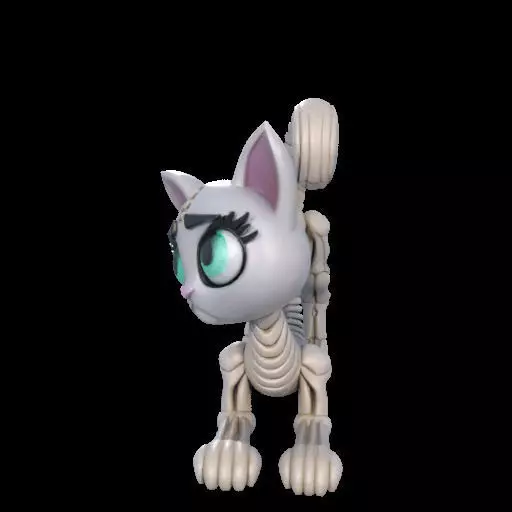 Flexi Monster High Halloween Cat 3D print model_16