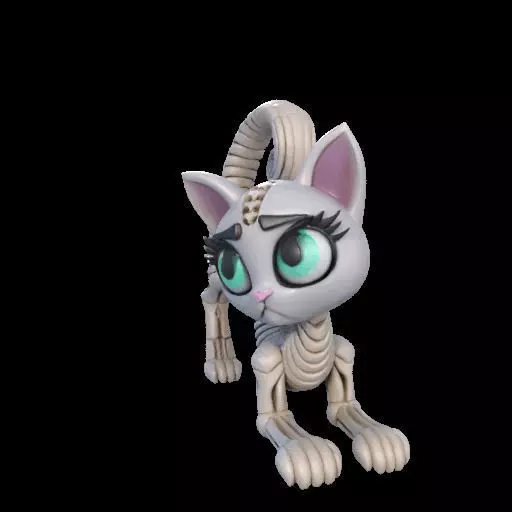 Flexi Monster High Halloween Cat 3D print model_18