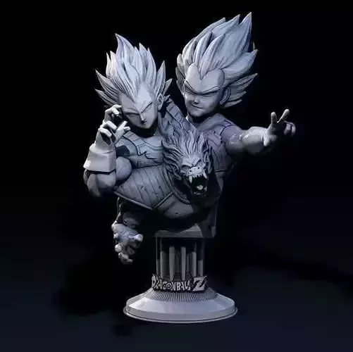 Dragonball Bust Vegeta stl