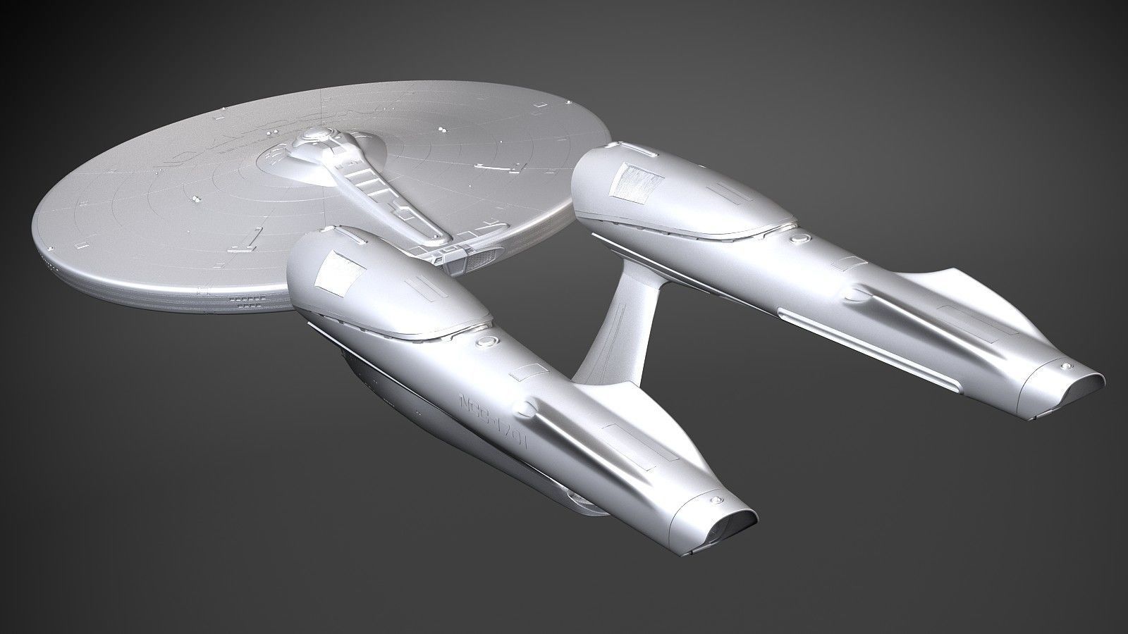 Star Trek Enterprise NCC 1701 3D model_15
