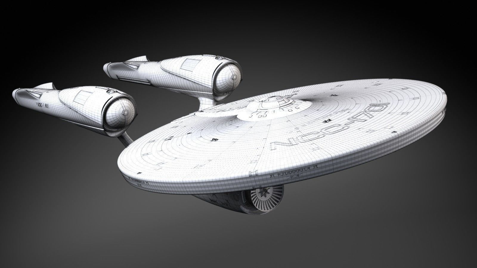 Star Trek Enterprise NCC 1701 3D model_19