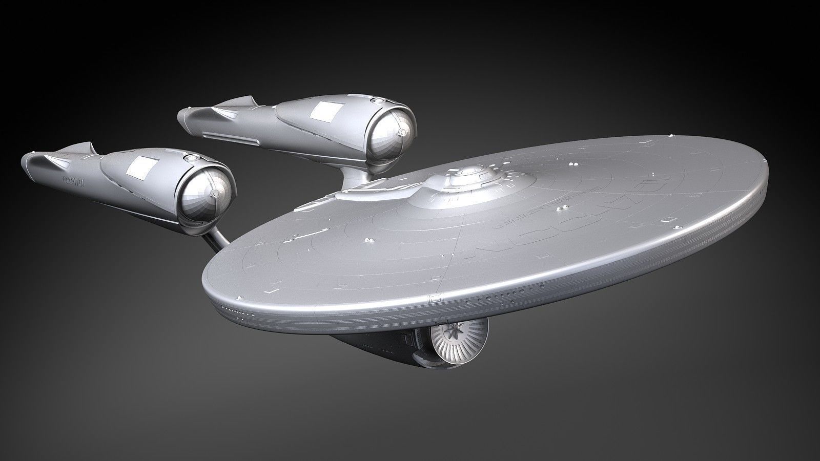 Star Trek Enterprise NCC 1701 3D model_13