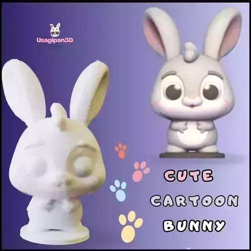 Cod1269 - Cute Cartoon Bunny