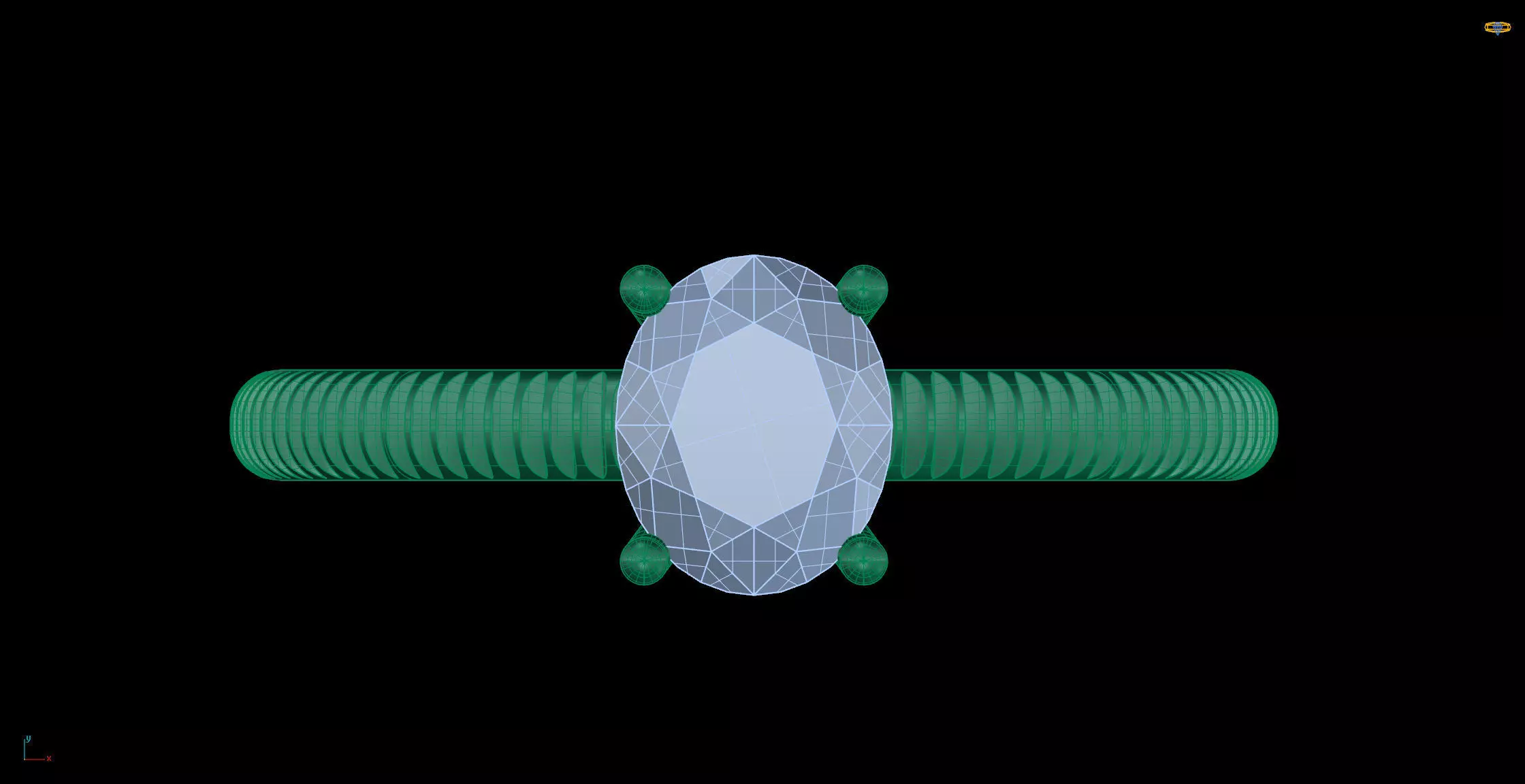 Oval Solitaire Ring STL 3D Model for Jewelry Design 3D print model_4