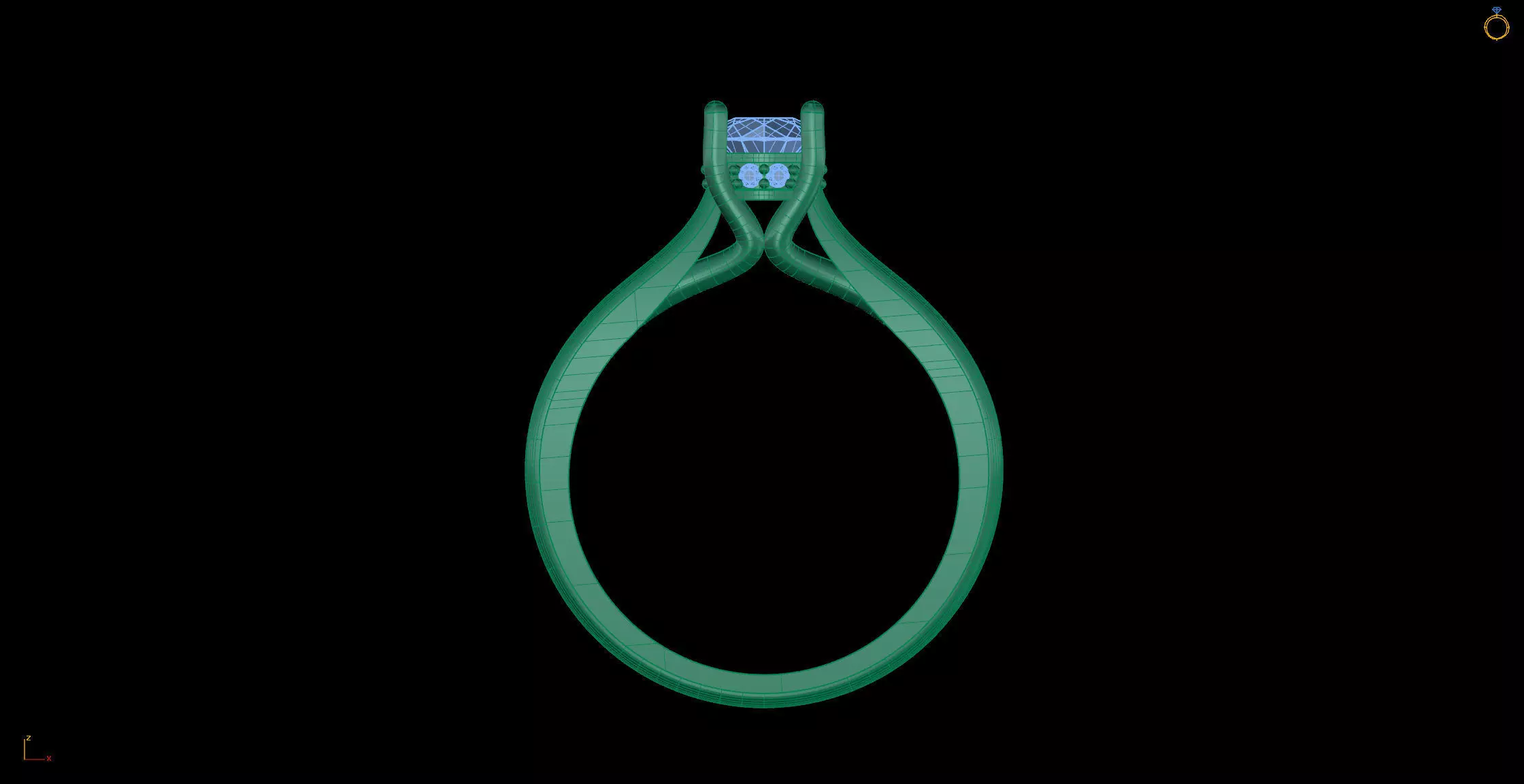 Solitaire Ring STL 3D Model for Jewelry Design 3D print model_5