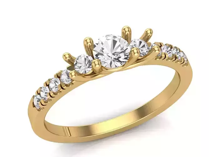 Wedding Ring STL 3D Model for Jewelry Design