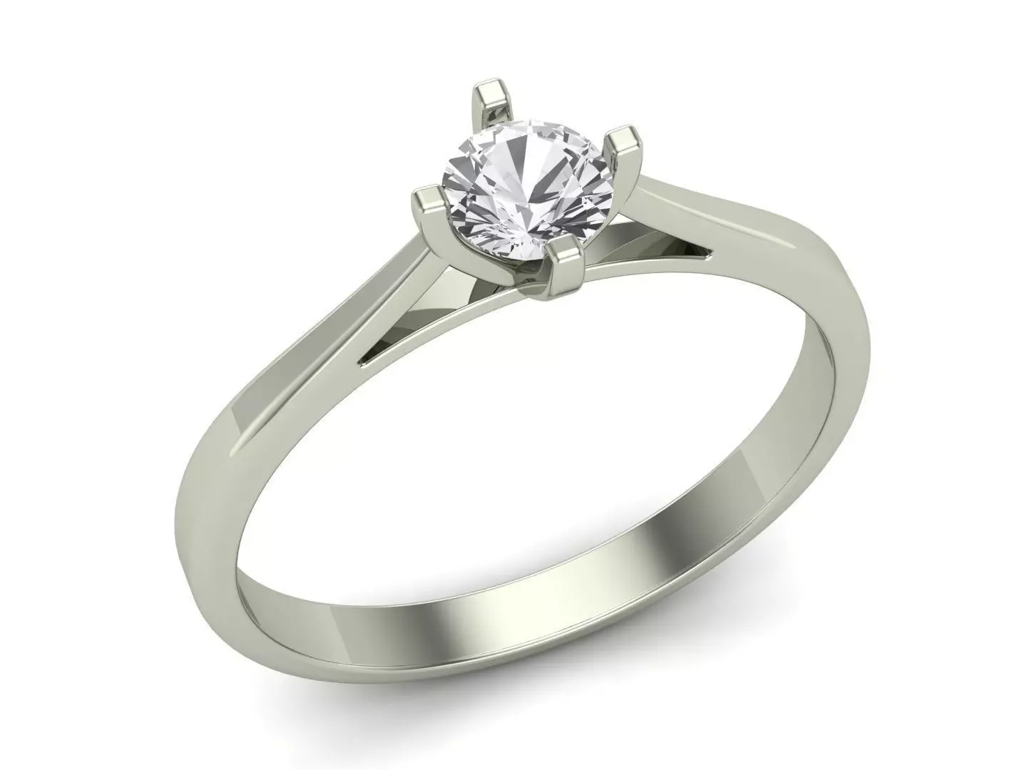 Solitaire Ring STL 3D Model for Jewelry Design 3D print model_2