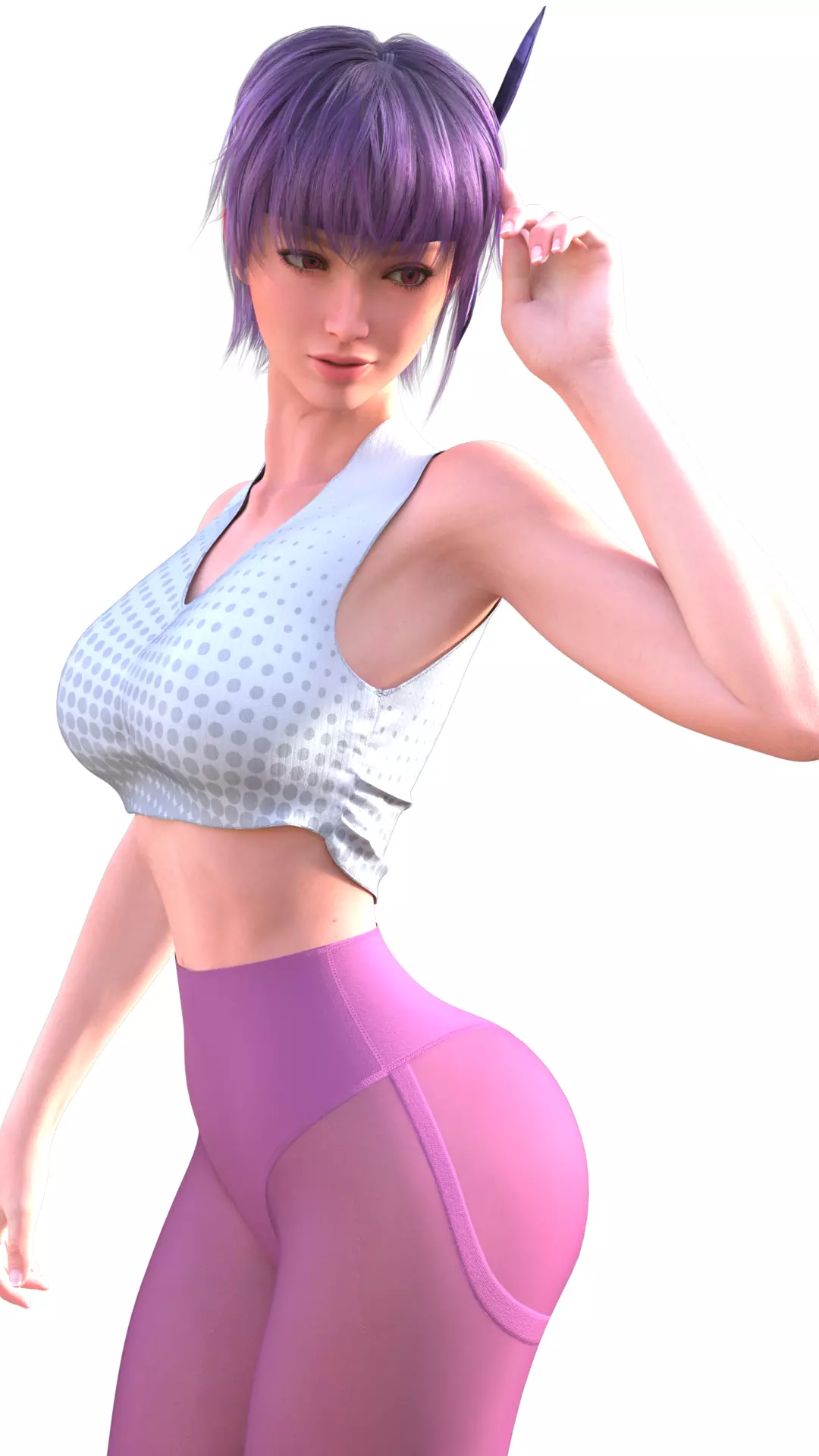 Ayane Sport Mode Agile and Fierce Fitness Warrior 3D print model
