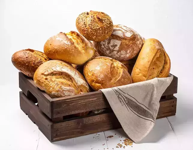 Crate of Fresh Bread